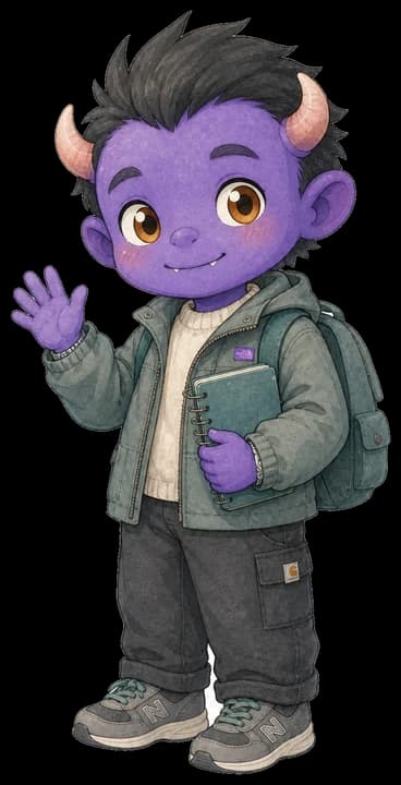 幼年 Jack 挥手打招呼